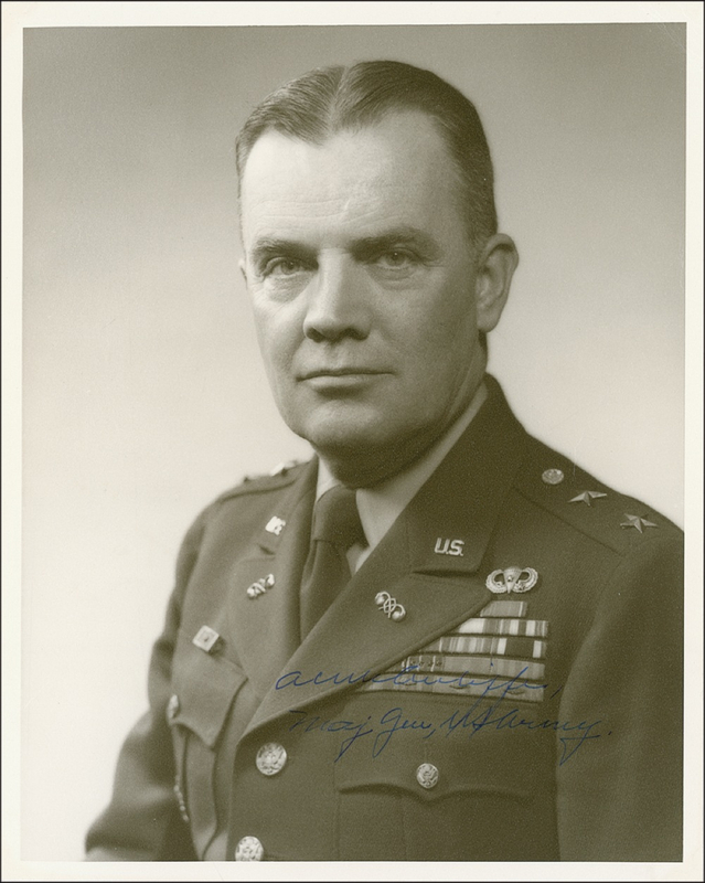 Lot 349 Anthony C. McAuliffe: He uttered the most memorable syllable of World War II