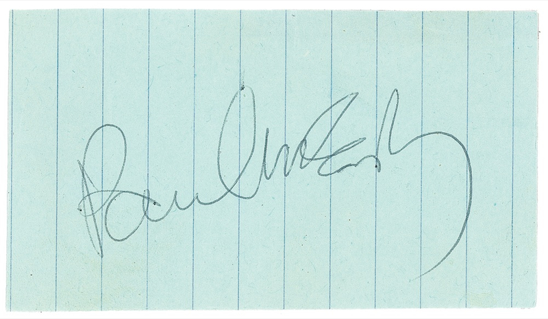 Lot 657 Beatles: Paul McCartney Signature