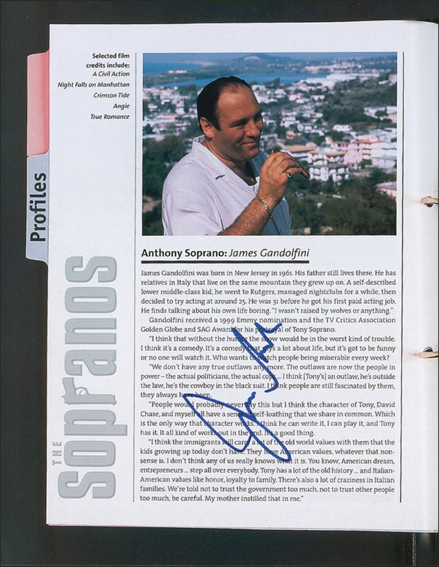Lot 1151 Sopranos Book
