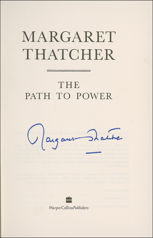 Lot 280 Margaret Thatcher Book