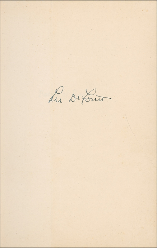 Lot 167 Lee de Forest Book