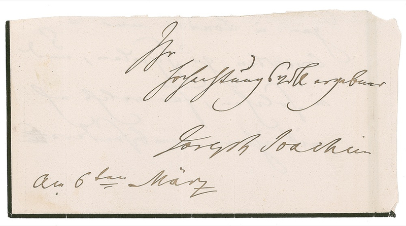 Lot 614 Joseph Joachim