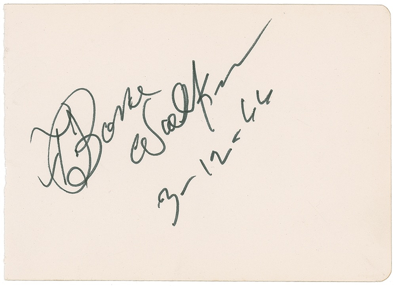 Lot 793 T. Bone Walker Signature