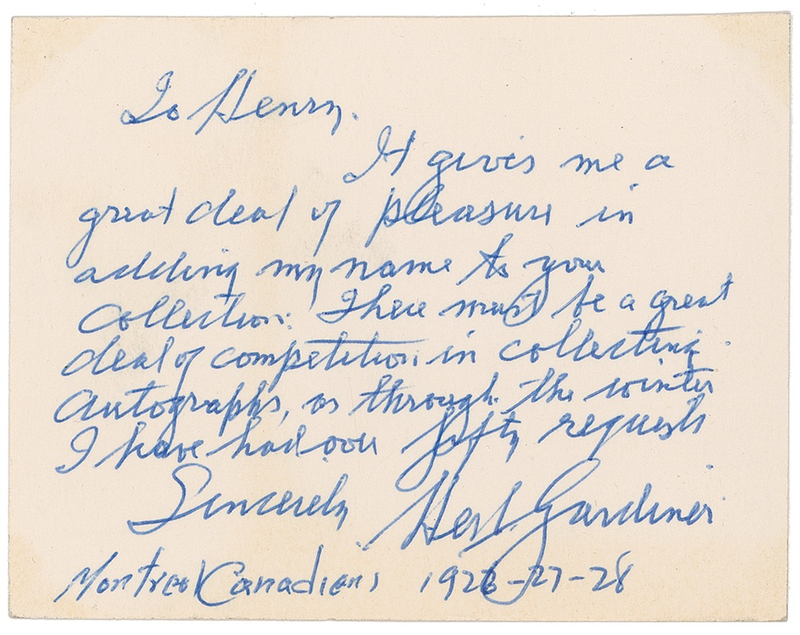 Lot 1232 Herb Gardiner Handwritten Letter Signed