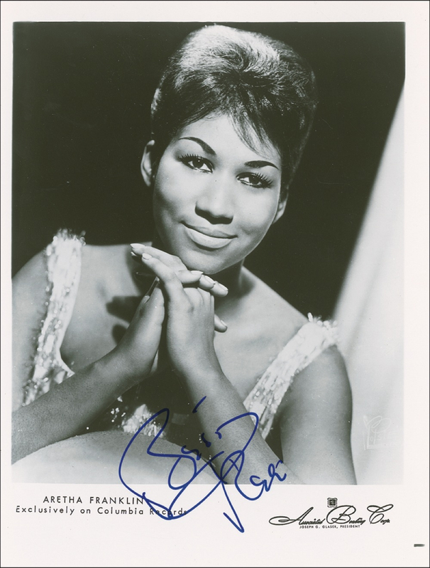 Lot 699 Aretha Franklin Signed Photograph