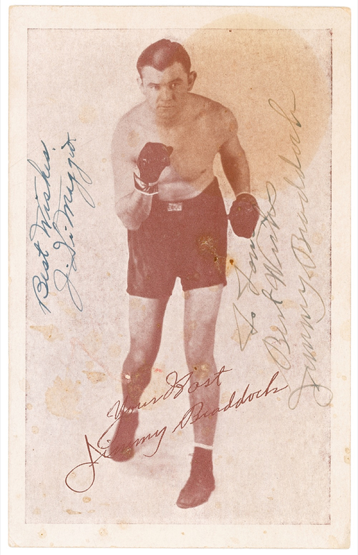 Lot 1192 James J. Braddock and Joe DiMaggio: The Yankee Clipper and The Cinderella Man