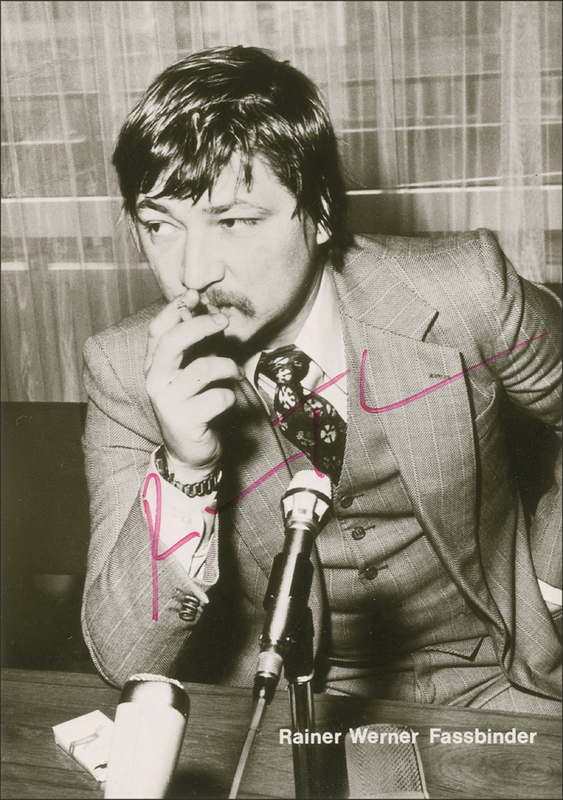 Lot 1089 Rainer Werner Fassbinder Signed Photograph