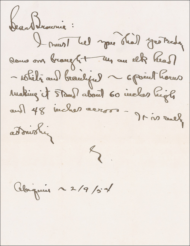 Lot 525 Georgia O?Keeffe: O?Keeffe marvels on one of her greatest inspirations