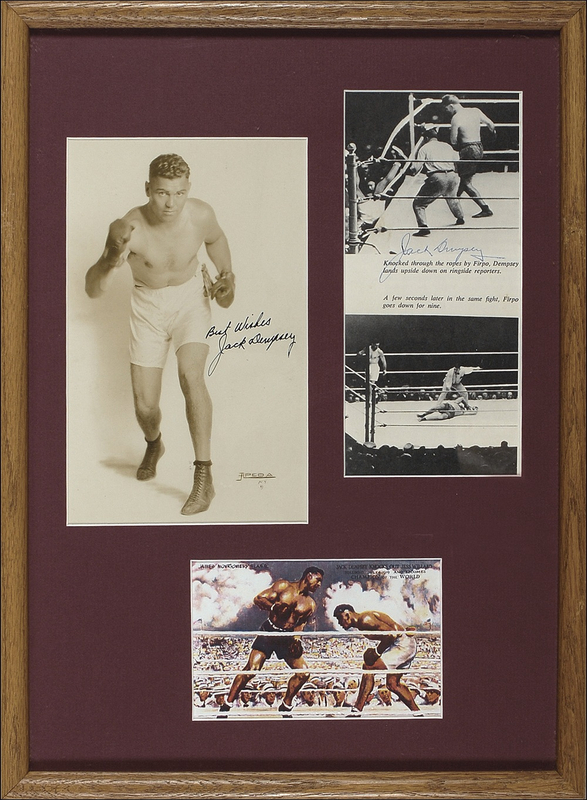 Lot 1213 Jack Dempsey Signed Photographs