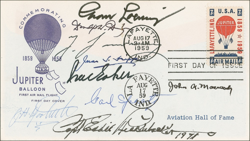 Lot 407 Aviation Hall of Fame First Day Cover
