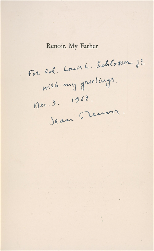 Lot 533 Pierre-Auguste and Jean Renoir: Renoir and his talented son