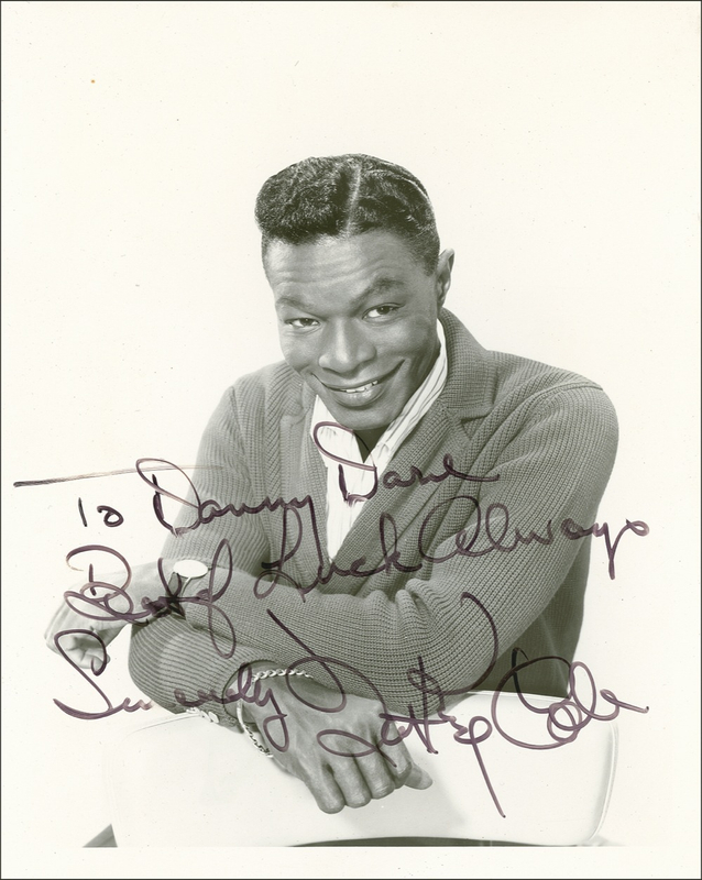 Lot 678 Nat King Cole Signed Photograph