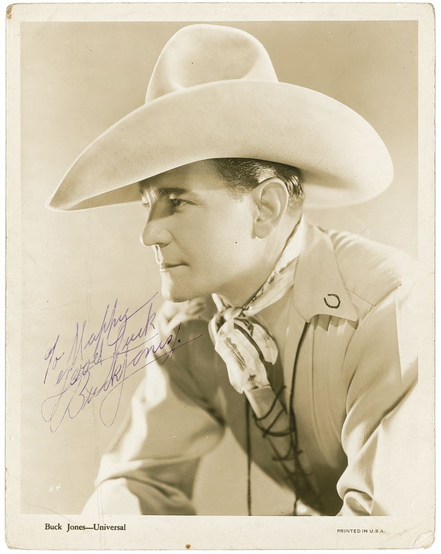 Lot 943 Buck Jones: Cocoanut Grove hero