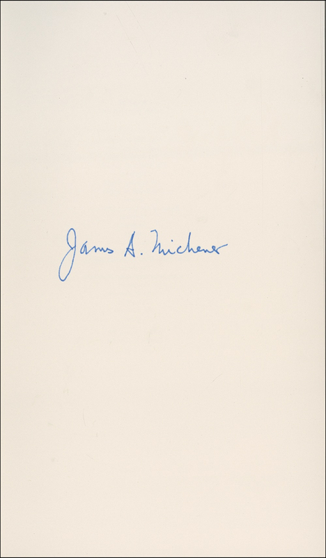 Lot 513 James Michener Book