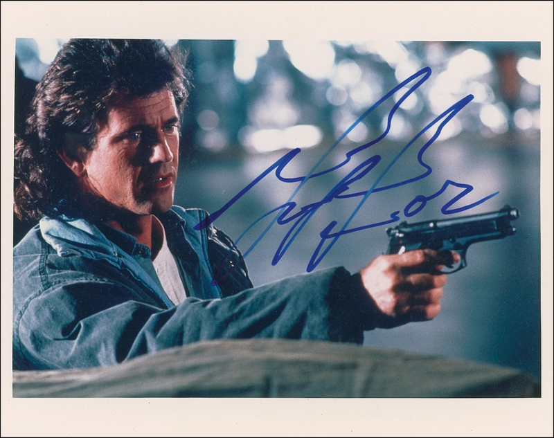 Lot 1099 Mel Gibson Signed Photograph