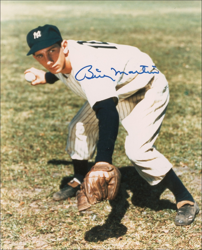 Lot 1290 Billy Martin Signed Photograph