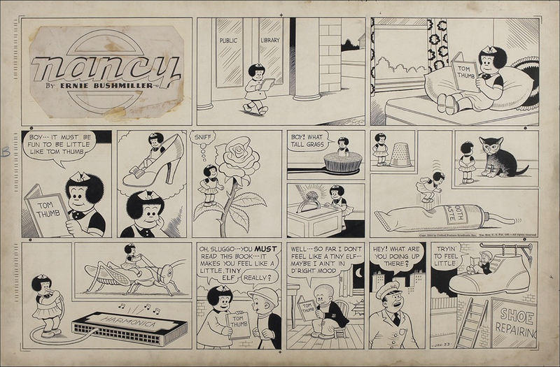 Lot 571 Ernie Bushmiller Comic Strip