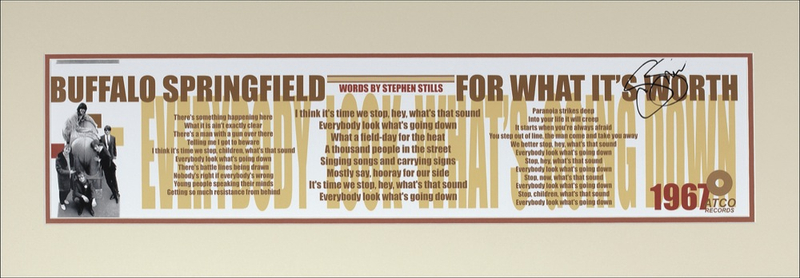 Lot 670 Buffalo Springfield: Stephen Stills