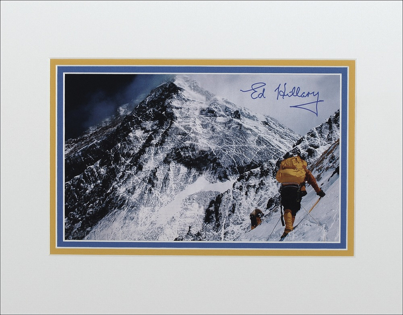 Lot 212 Edmund Hillary Signed Photograph