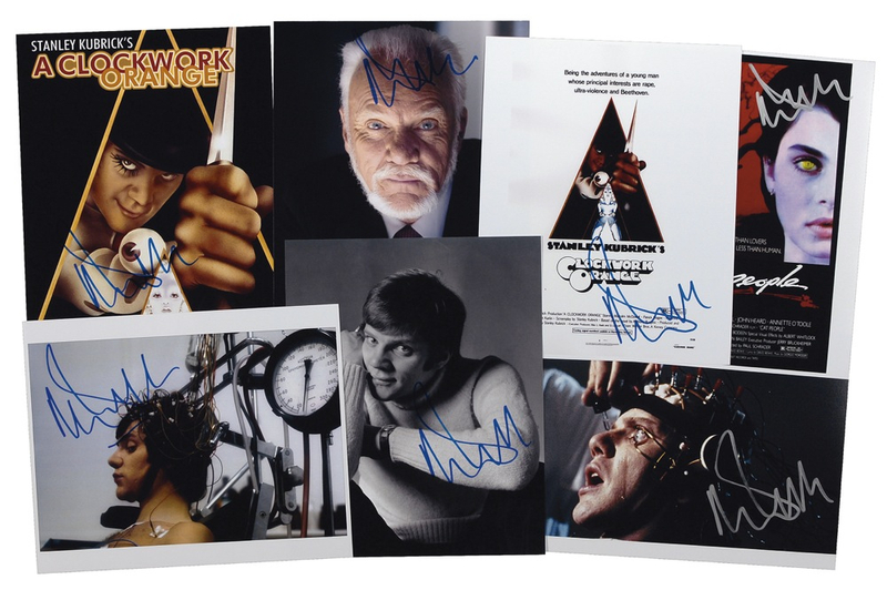 Lot 1130 Malcolm McDowell Signed Photographs