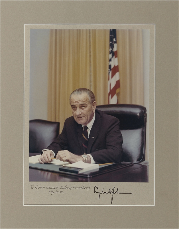 Lot 52 Lyndon B. Johnson Signed Photograph