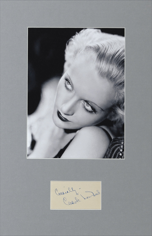 Lot 962 Carole Lombard Signature