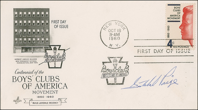 Lot 1315 Satchel Paige First Day Cover