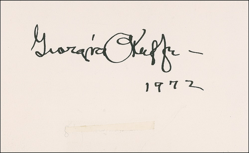Lot 527 Georgia O’Keeffe Signature