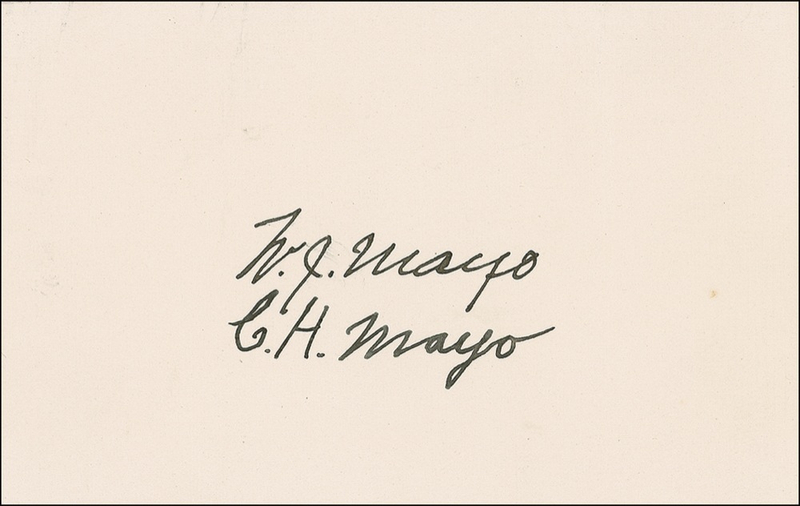 Lot 234 Mayo Brothers Signature