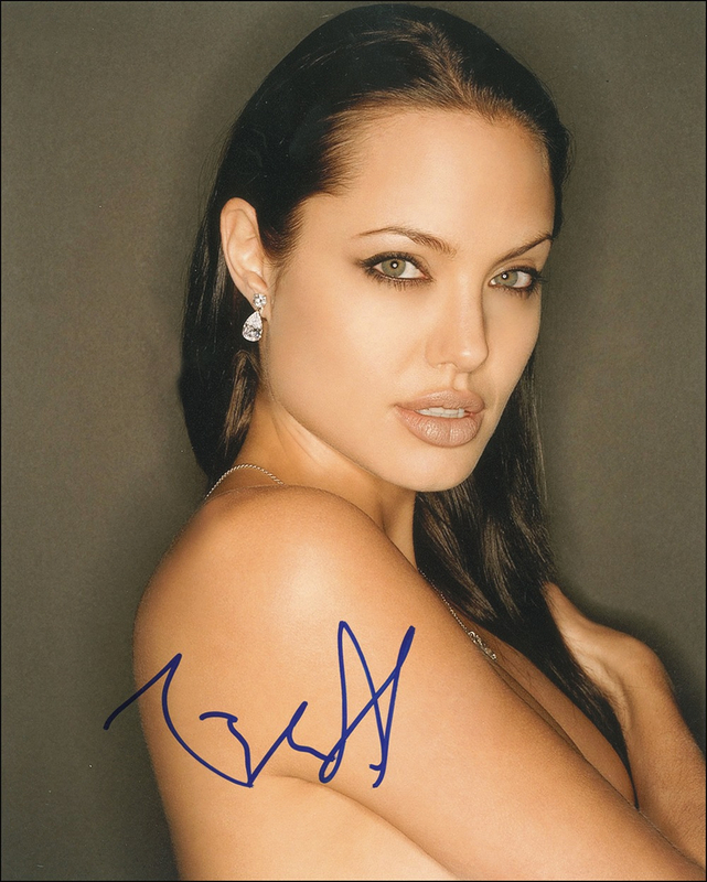 Lot 1116 Angelina Jolie Signed Photograph