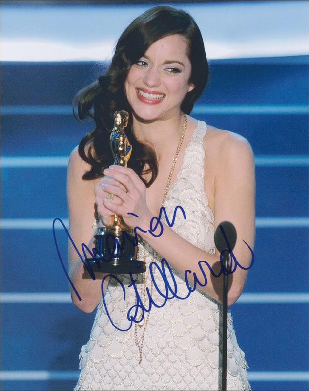 Lot 1078 Marion Cotillard Signed Photograph