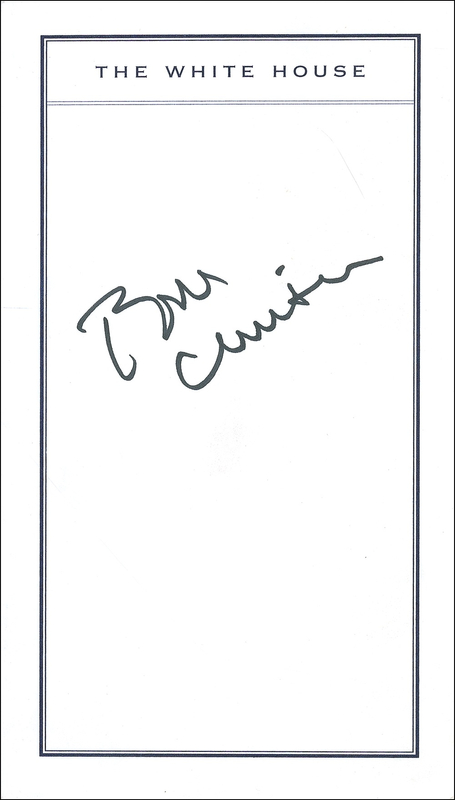 Lot 16 Bill Clinton: President Clinton signs after a round of golf