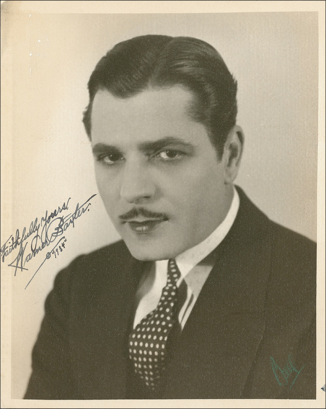 Lot 834 Warner Baxter Signed Photograph