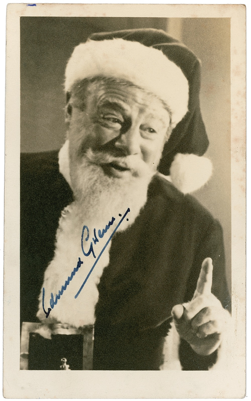 Lot 910 Edmund Gwenn: Rare Santa photo from Miracle on 34th Street
