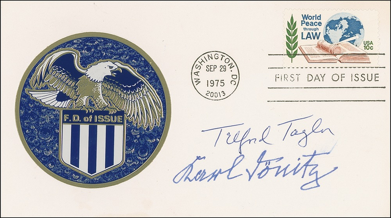 Lot 312 Karl Dönitz and Telford Taylor First Day Cover