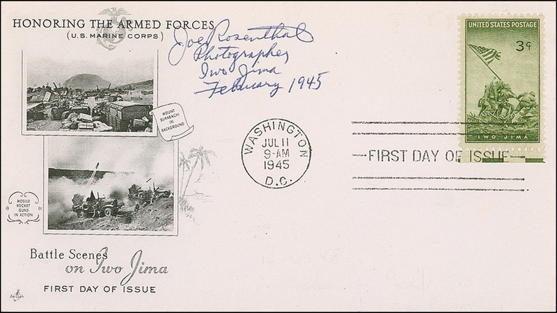 Lot 335 Iwo Jima: Joe Rosenthal First Day Cover
