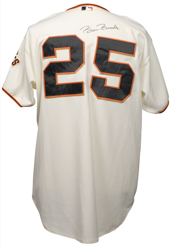 Lot 1190 Barry Bonds: Bonds game-used jersey from his record-breaking 2001 season