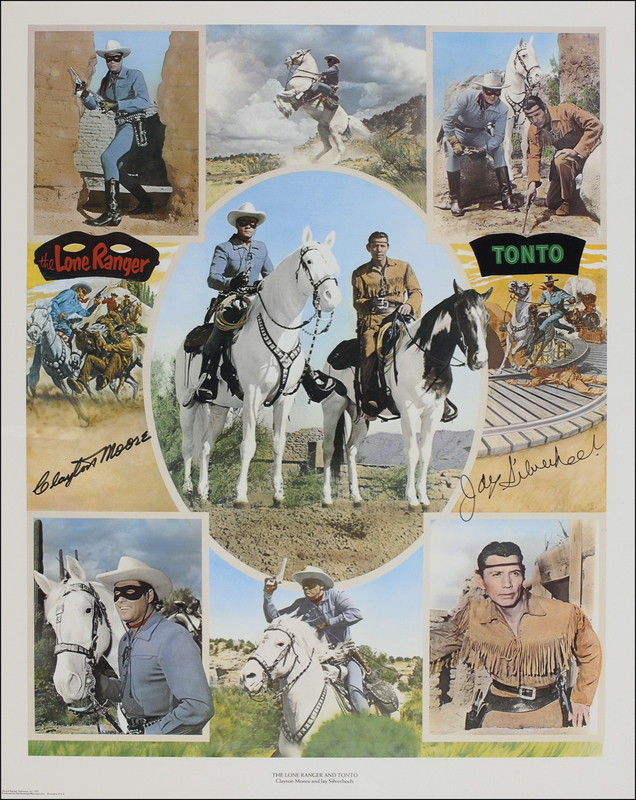 Lot 994 Clayton Moore and Jay Silverheels: The Lone Ranger and Tonto ride again