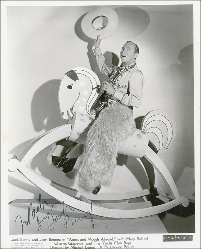 Lot 837 Jack Benny: Benny as Buck Boswell