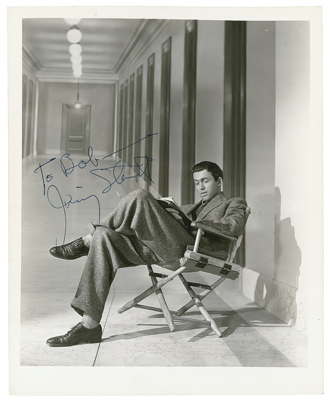 Lot 1034 James Stewart: Stewart relaxes on the set of the film that launched him to stardom