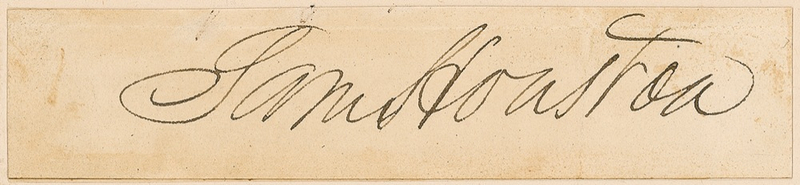Lot 216 Sam Houston Signature