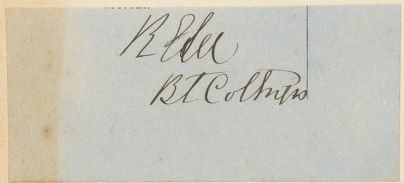 Lot 339 Robert E. Lee: Lee signs as Colonel of Engineers