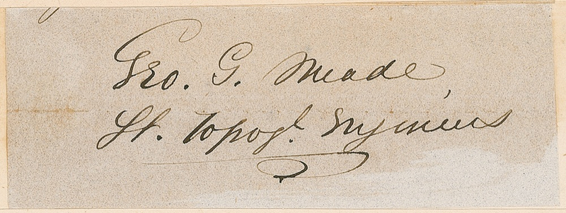 Lot 350 George G. Meade Signature