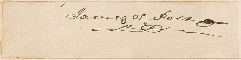 Lot 86 James K. Polk Signature