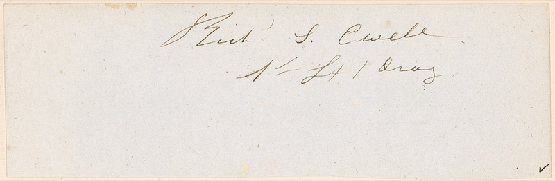 Lot 321 Richard S. Ewell Signature