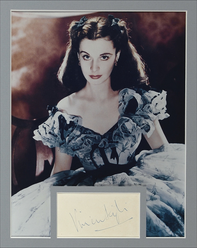 Lot 900 Gone With the Wind: Vivien Leigh Signature
