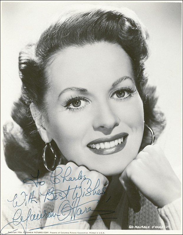 Lot 1000 Maureen O’Hara Signed Photograph