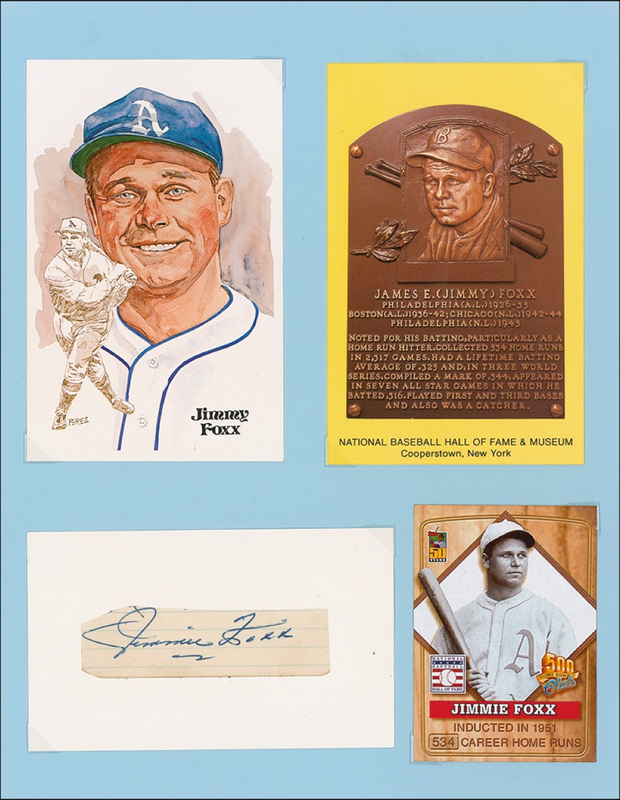Lot 1231 Jimmie Foxx Signature