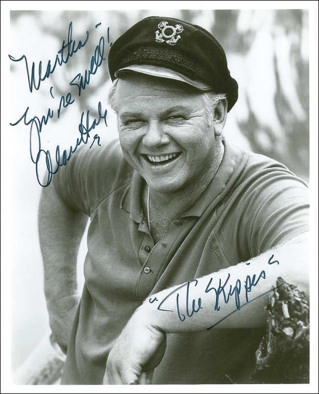 Lot 1101 Gilligan’s Island: Alan Hale Jr Signed Photograph