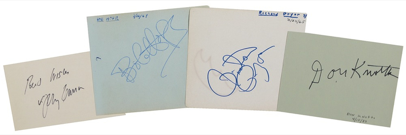 Lot 866 Comedy Greats Signatures